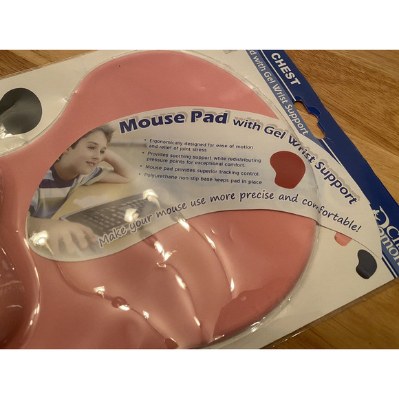 Office Mousepad with Gel Wrist Support - Ergonomic Gaming Desktop Memory Foam - Picture 3 of 5